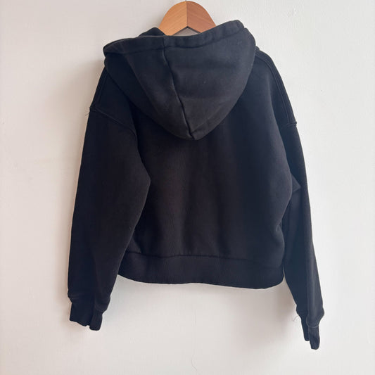 Cropped Black Zip Hoodie (9-10Y)