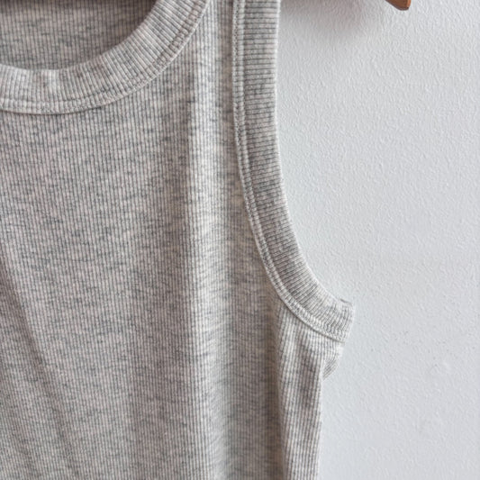 Grey Ribbed Tank Dress (8Y)
