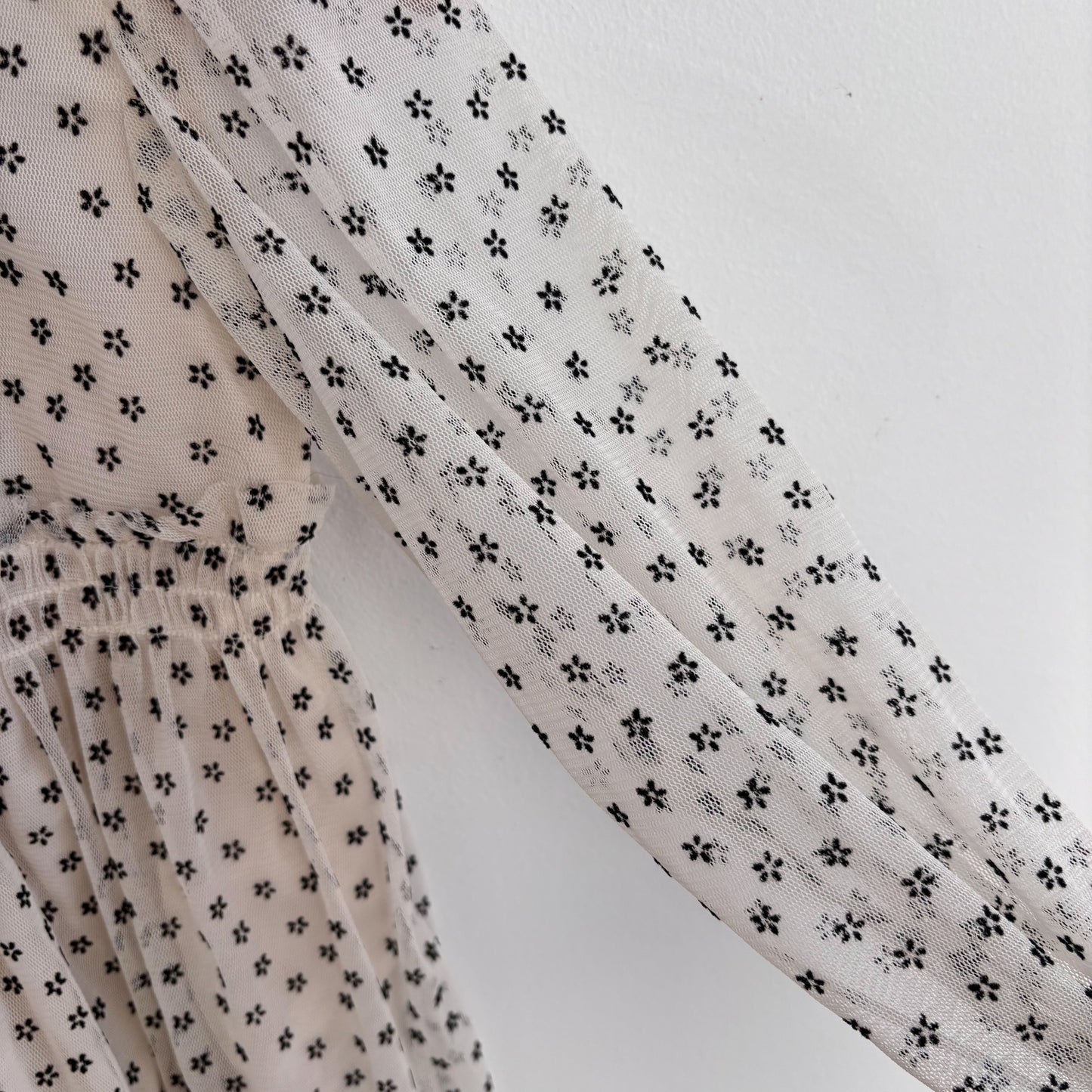 Black + Cream Tulle Dress (2-3Y)