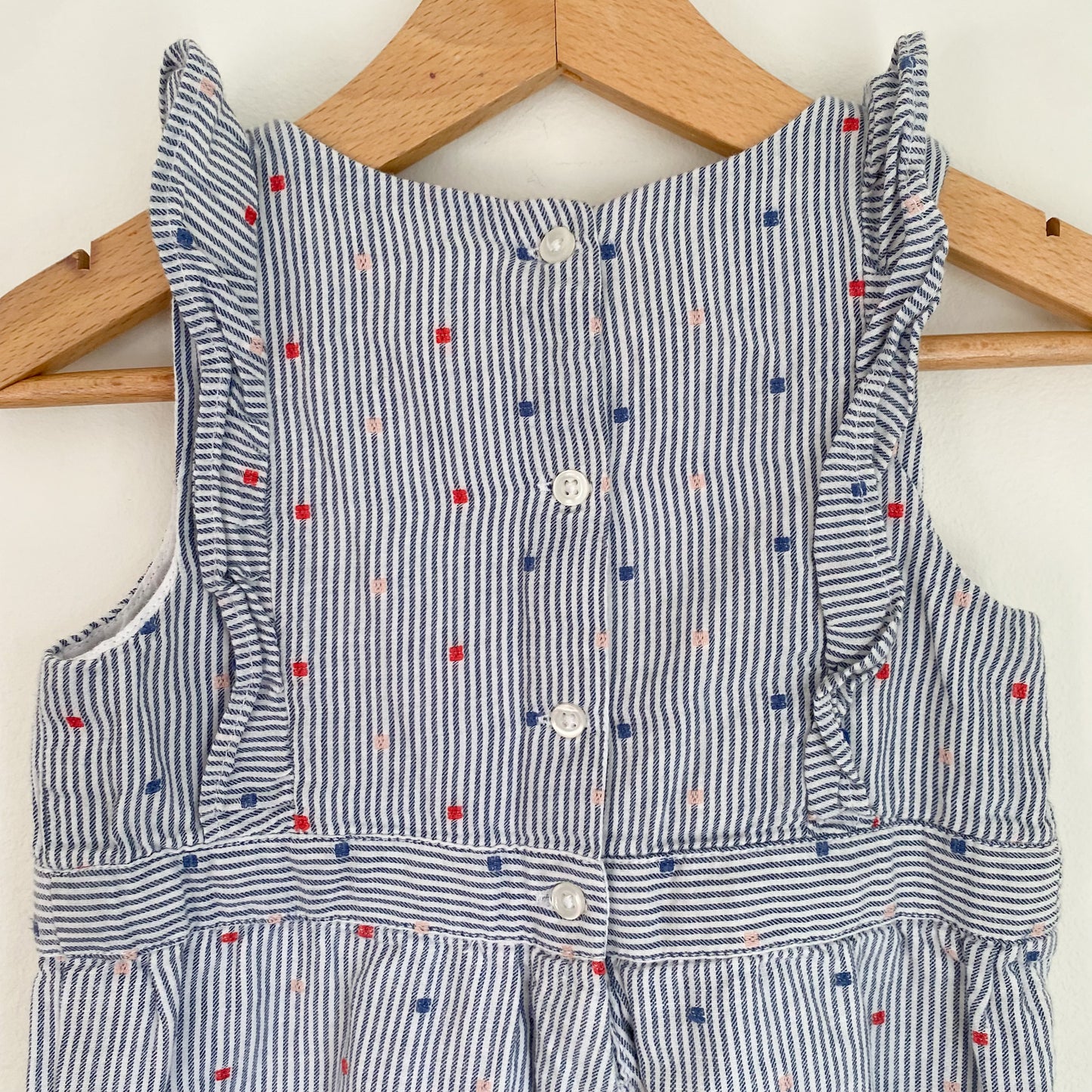 Striped Sleeveless Romper