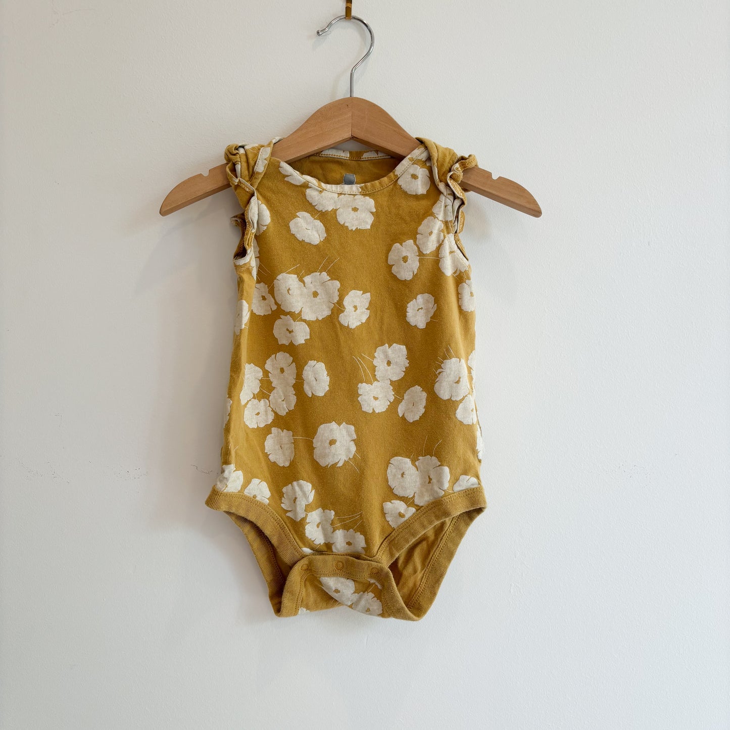 Mustard Floral Bodysuit (12-18M)