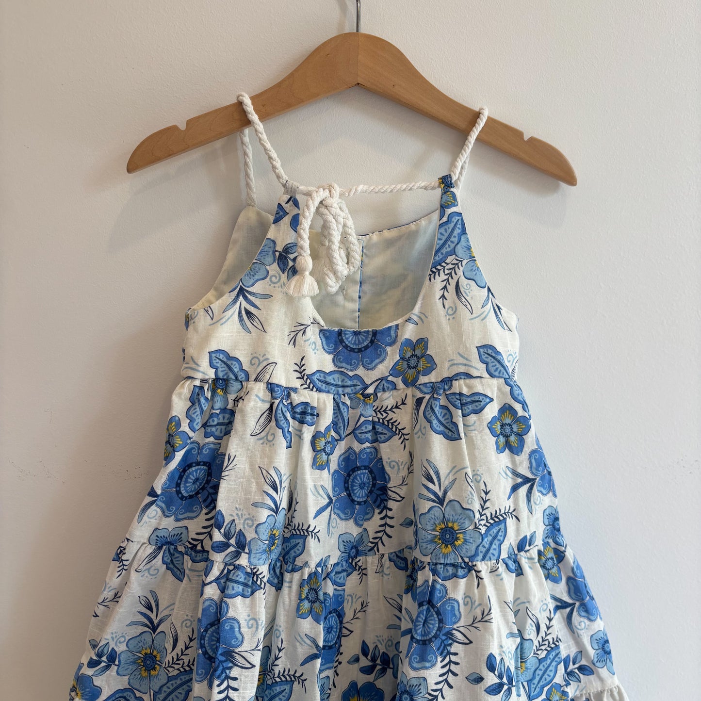 Blue Floral Dress (4T)