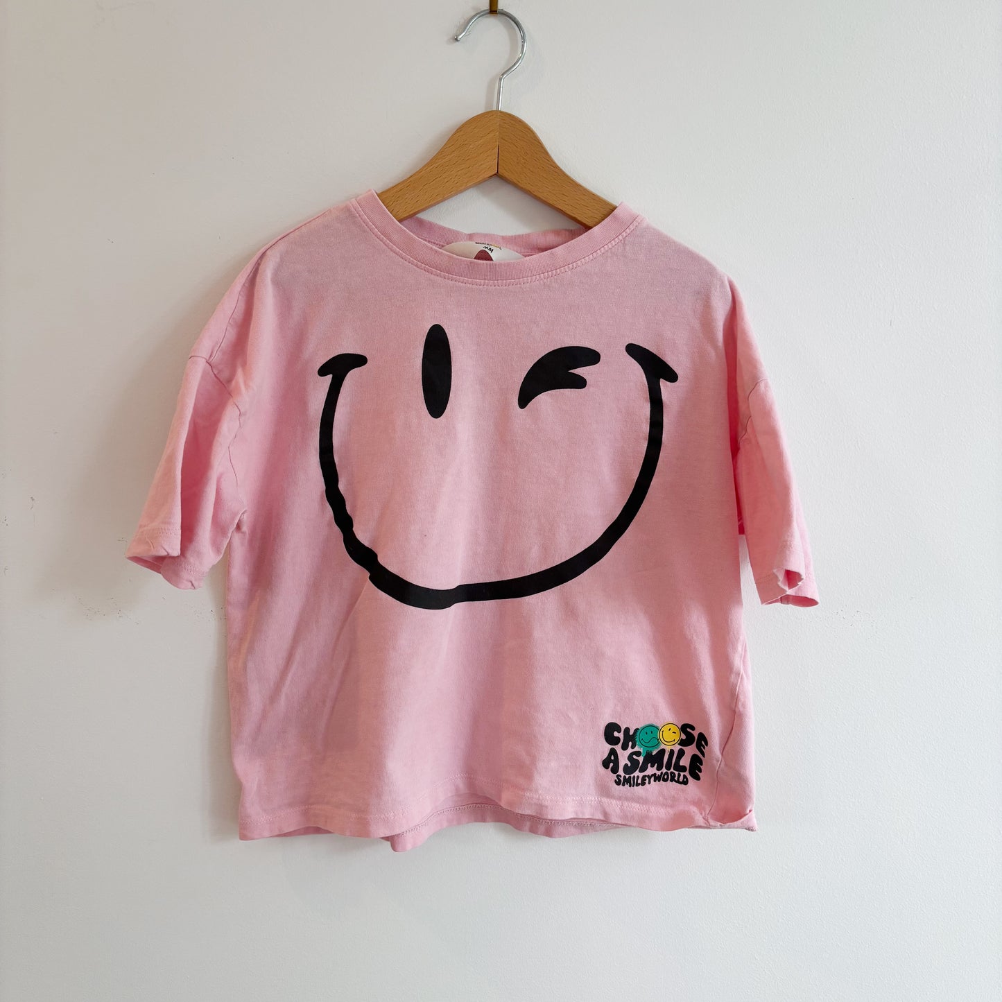Pink Smiley Tee (5T/6Y)