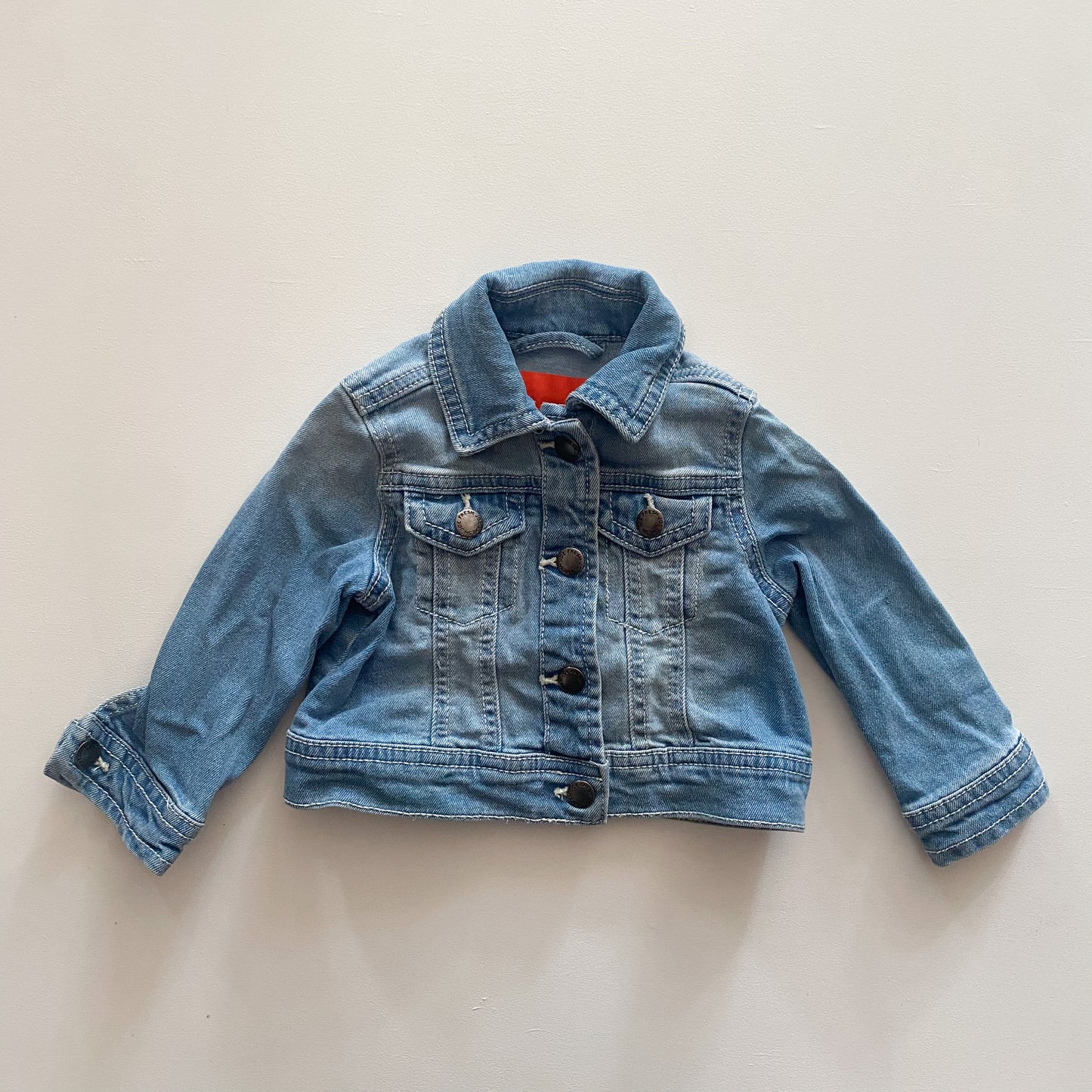 Denim Jacket w/ Heart Applique (6-12M)
