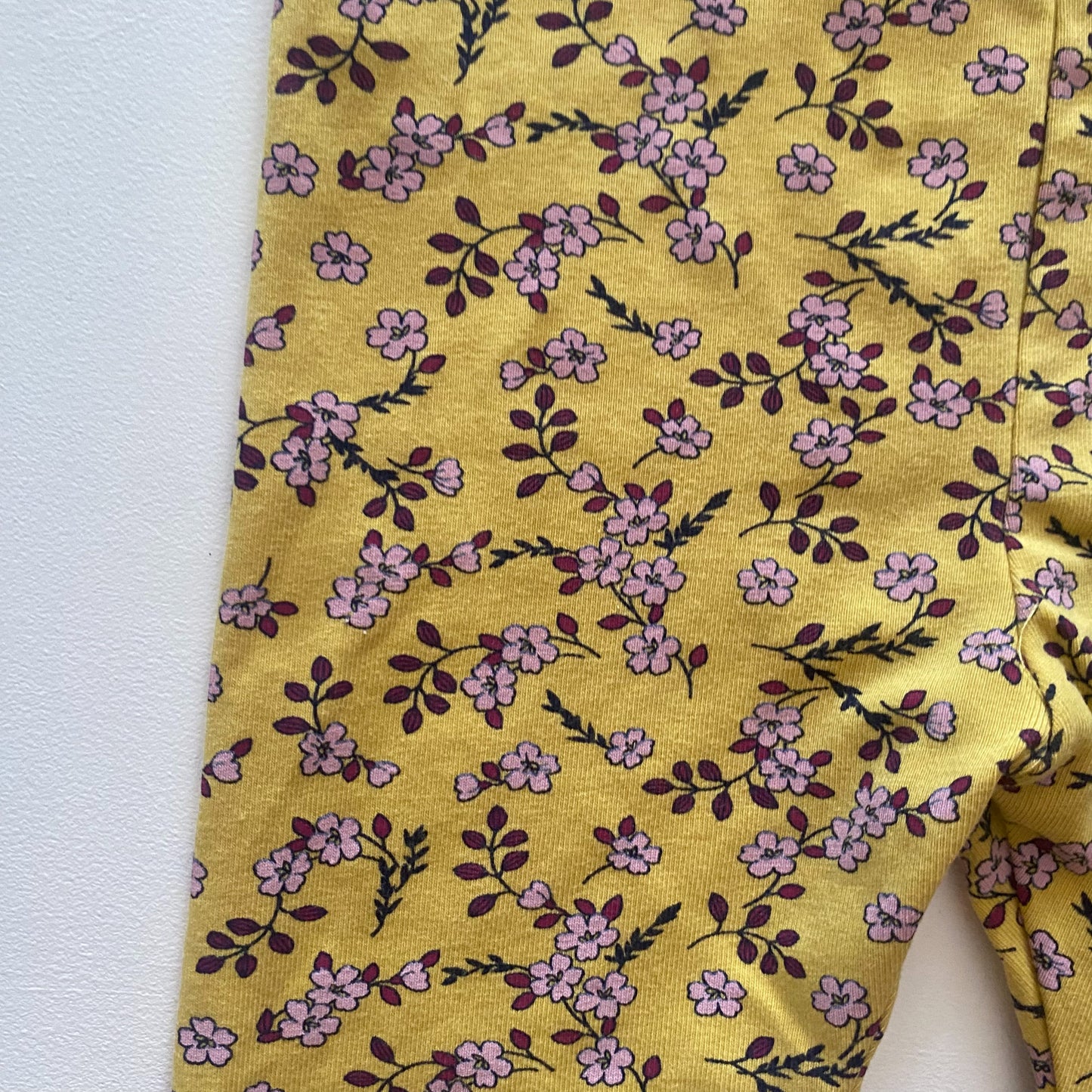 Yellow Floral Leggings (12-18M)