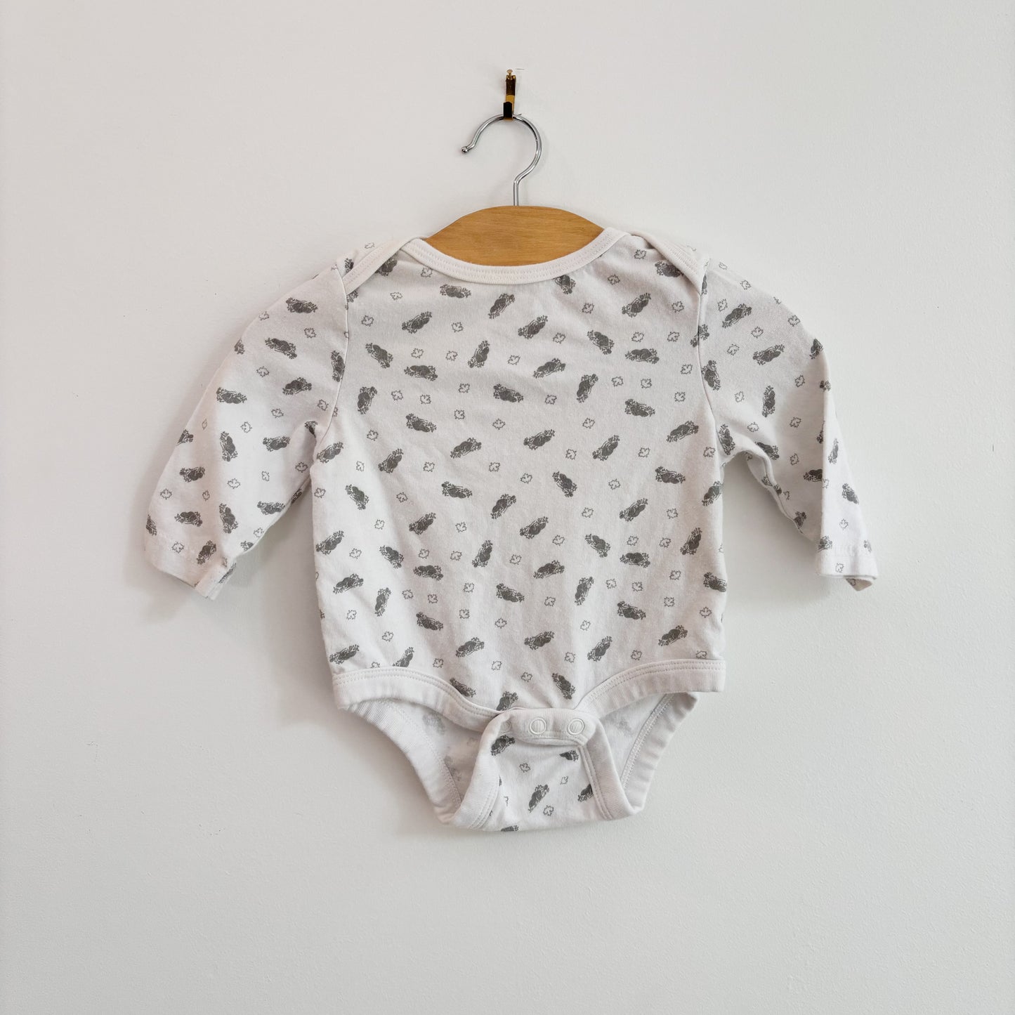 Beaver Print Bodysuit (0-3M)