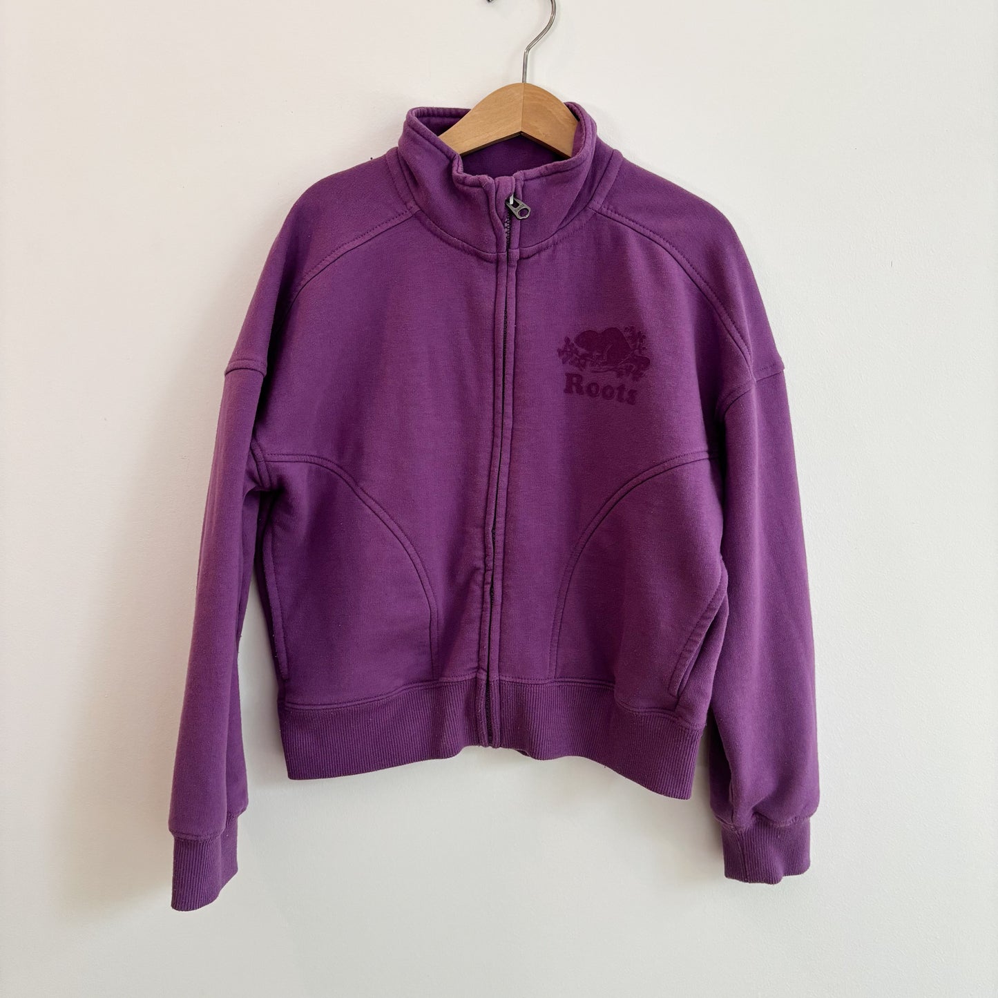Purple Zip Sweatshirt (7-8Y)