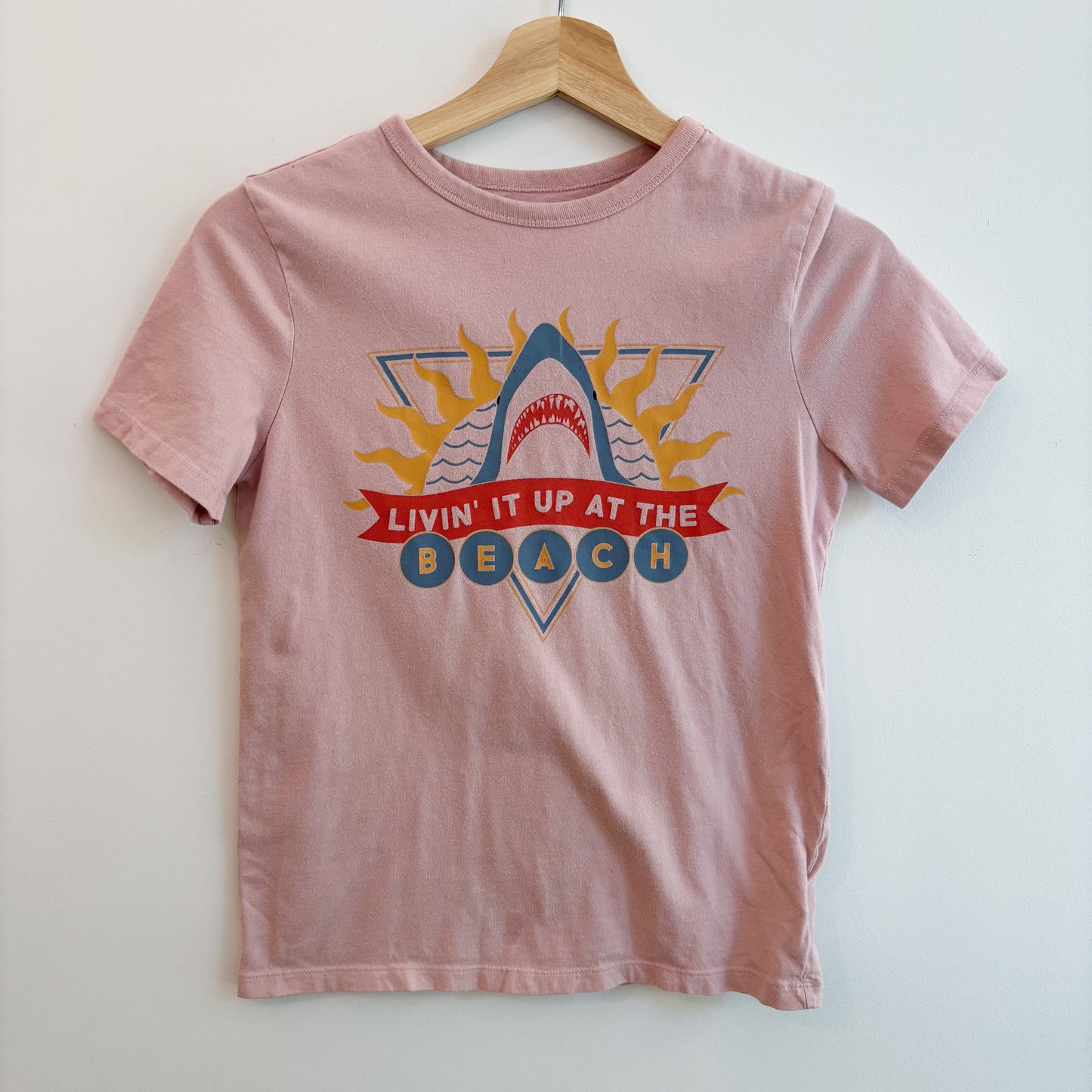 Peach Shark Tee (9-10Y)