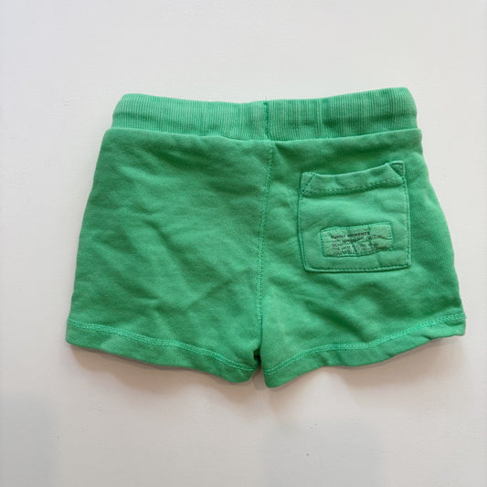 Green Sweat Shorts (3-6M)