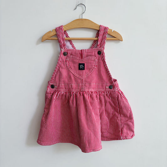 Red Heart Striped Skirtall (24M)