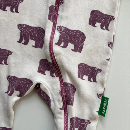 Organic Bear Print Sleeper (0-3M)