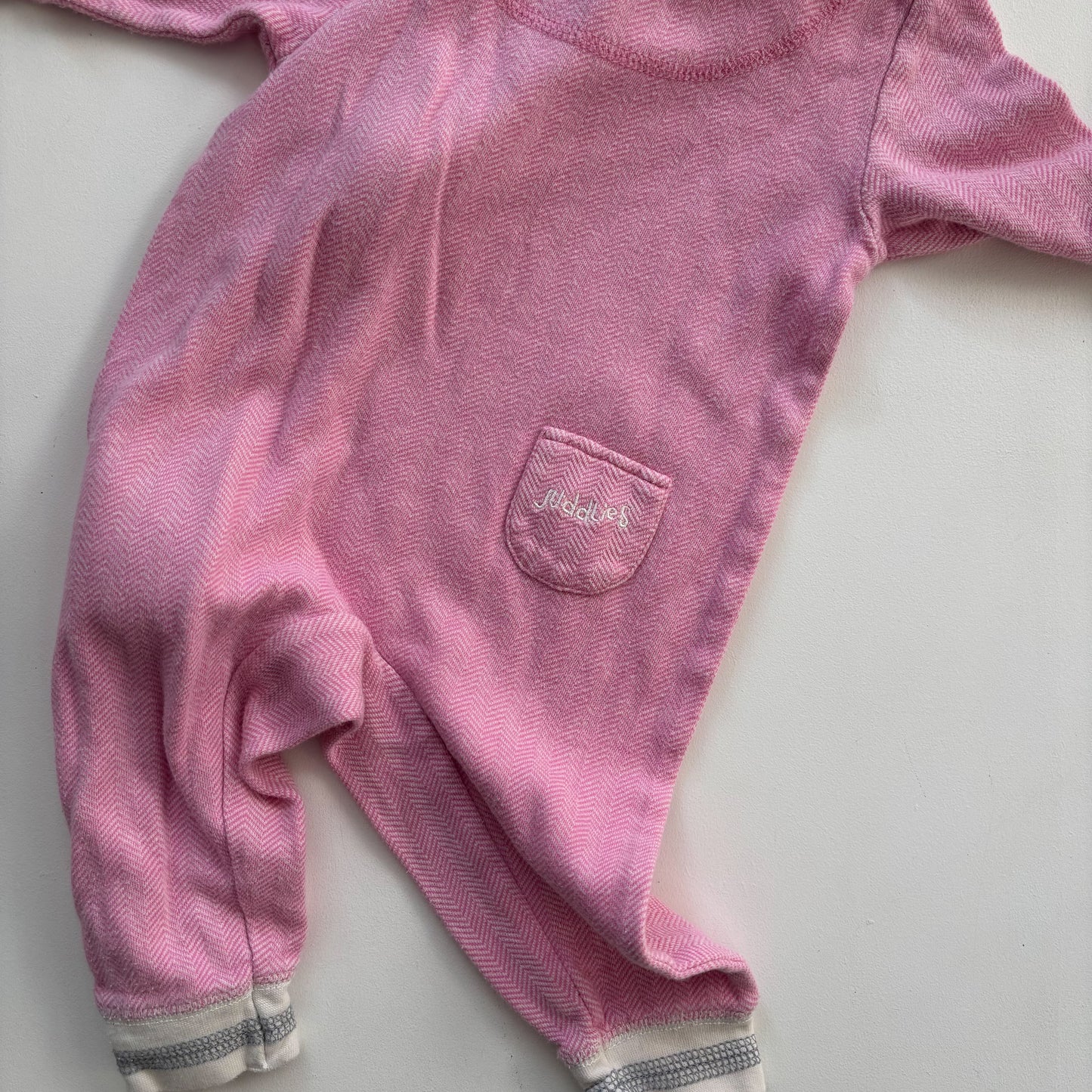Pink Footless Sleeper (3-6M)