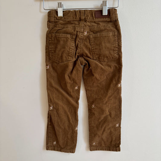 Embroidered Bulldog Cords (4T)