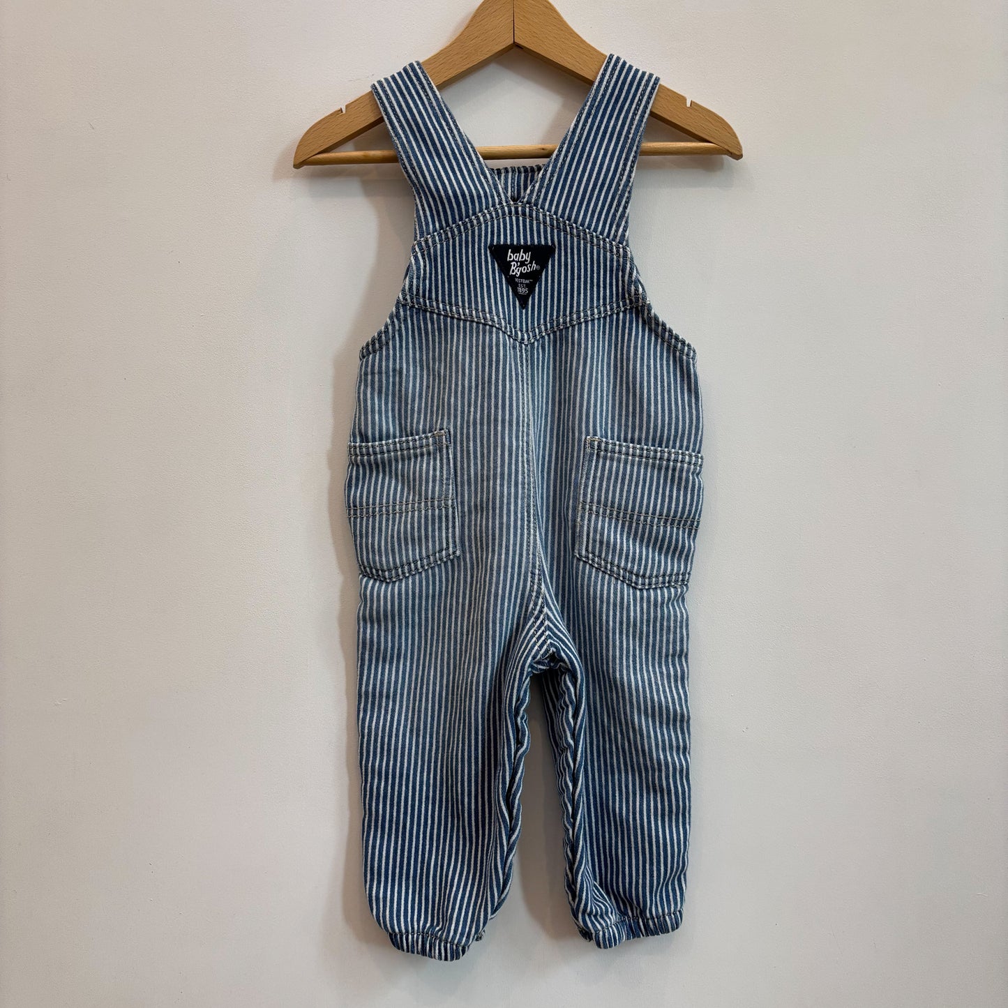 Soft Striped Overalls (9M)