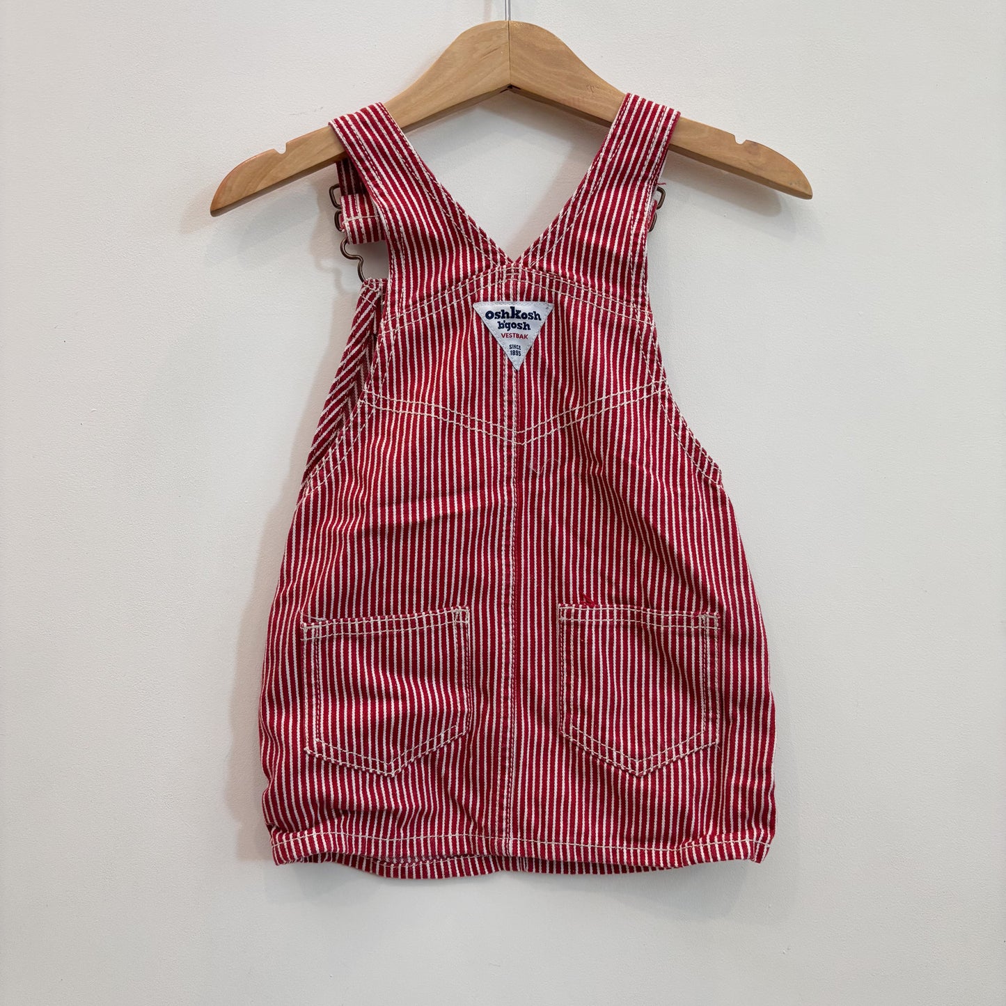 Red Striped Skirtall (18M)
