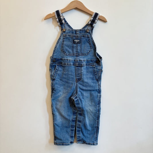 Striped Strap Overalls (24M)