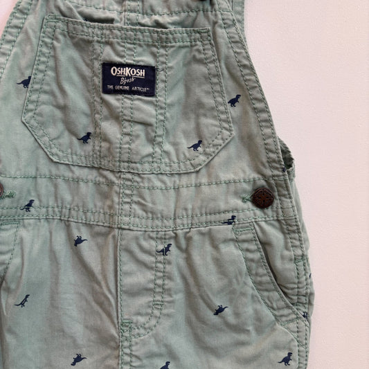 Green Dino Shortalls (6-12M)