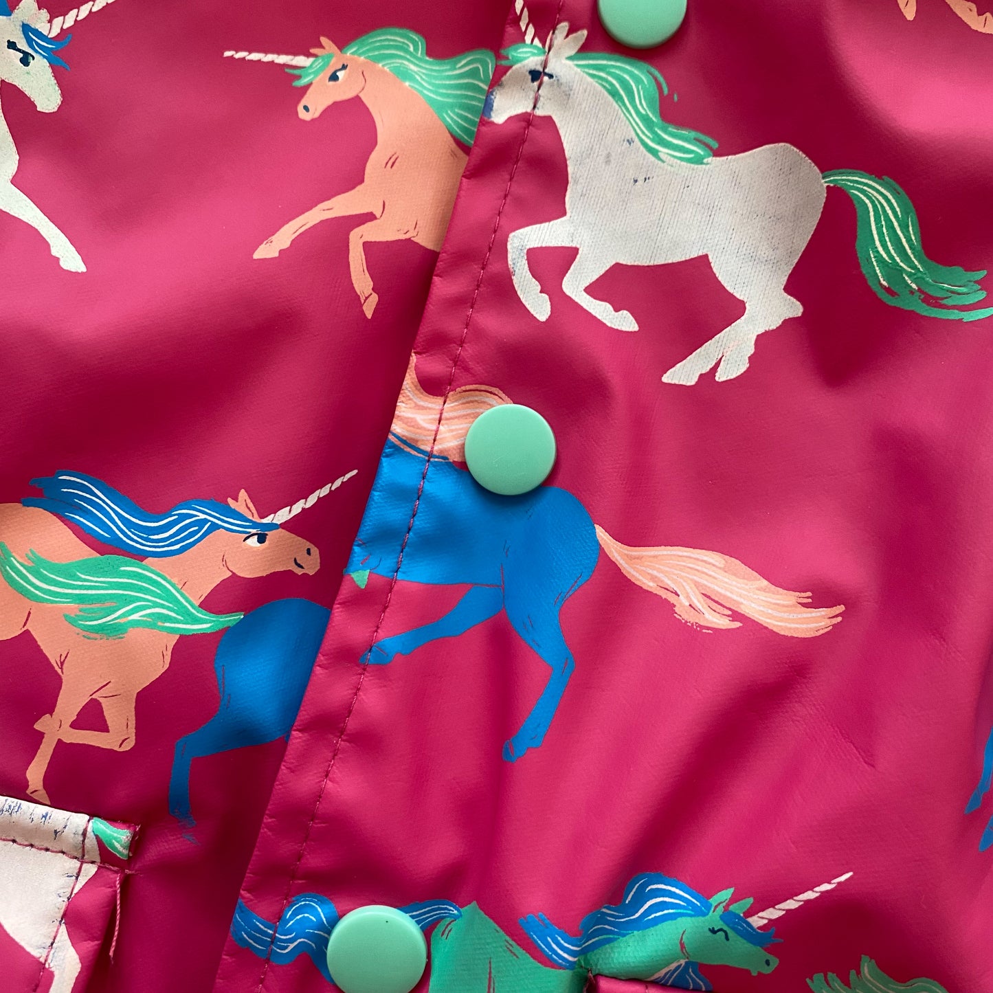 Pink Unicorn Raincoat (3T)