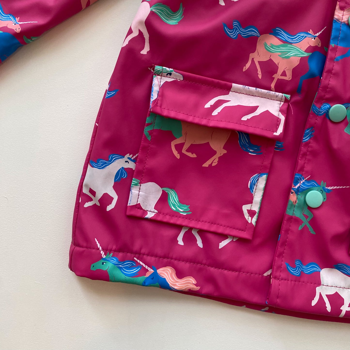 Pink Unicorn Raincoat (3T)