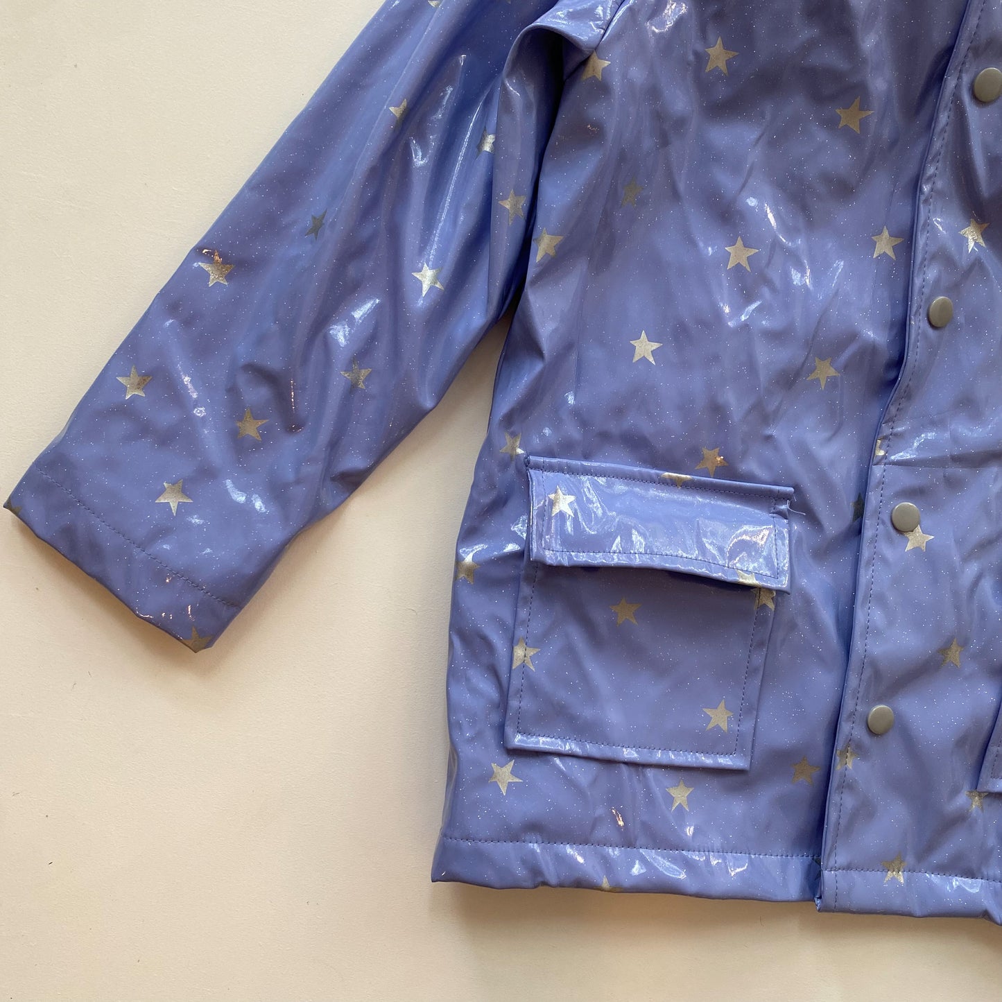 Purple Sparkly Rain Coat (7Y)