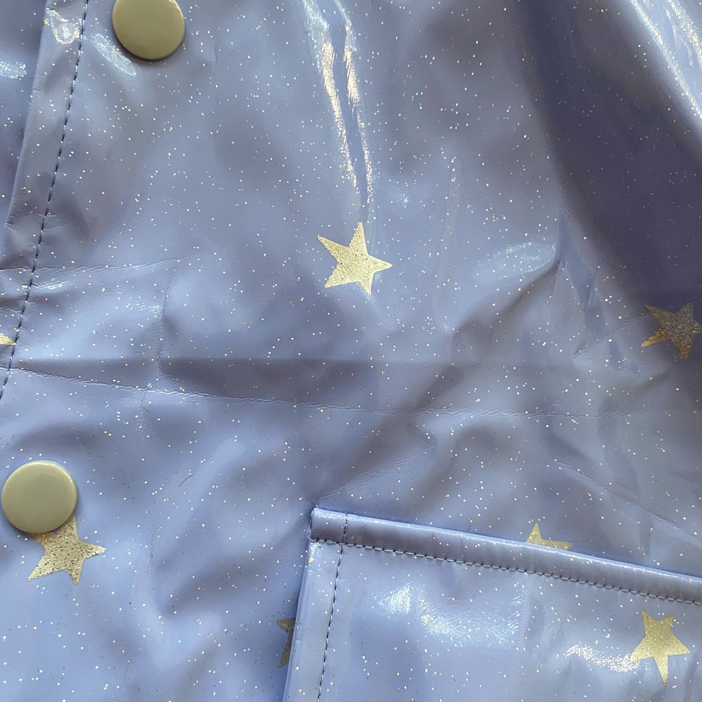 Purple Sparkly Rain Coat (7Y)