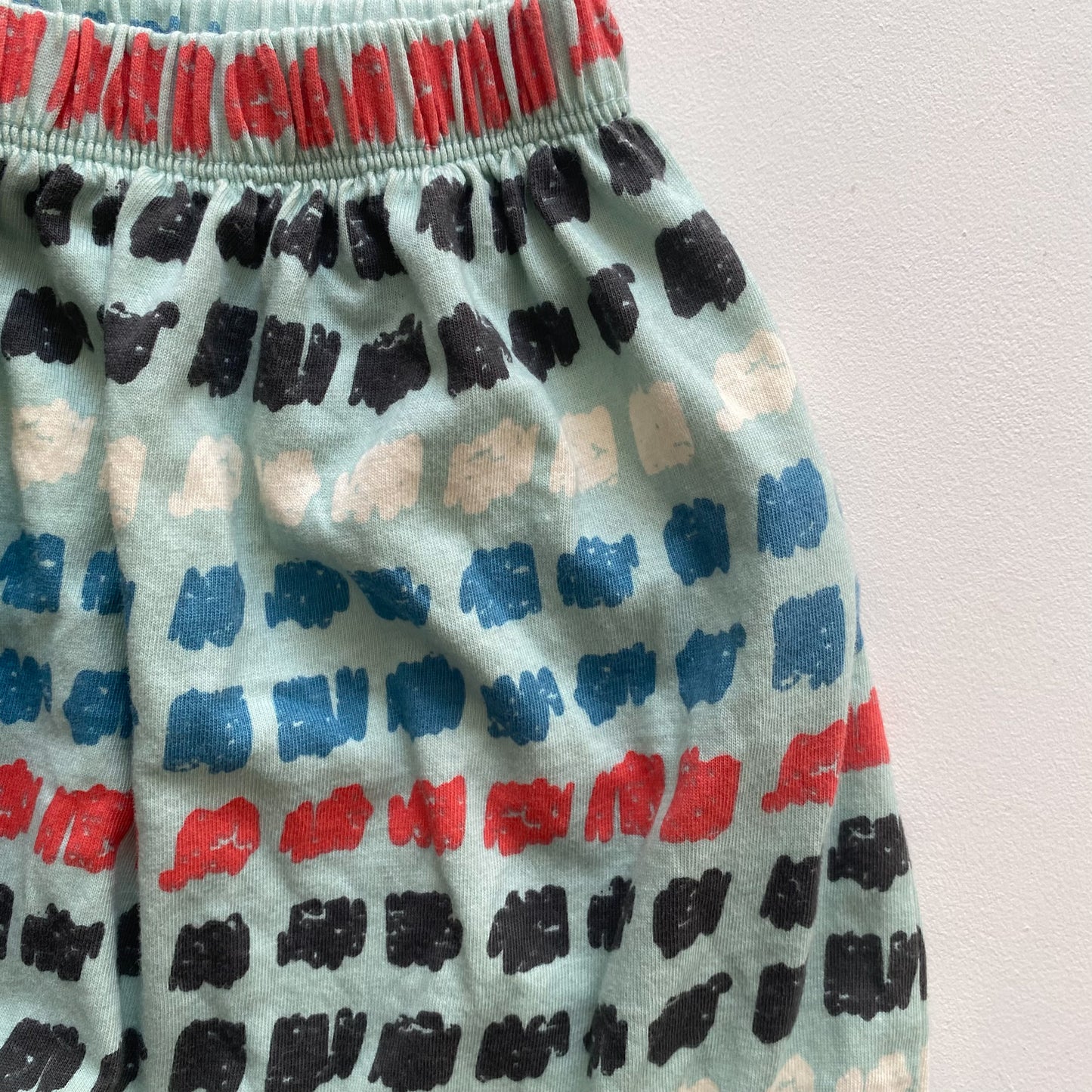 Blue Patterned Pants