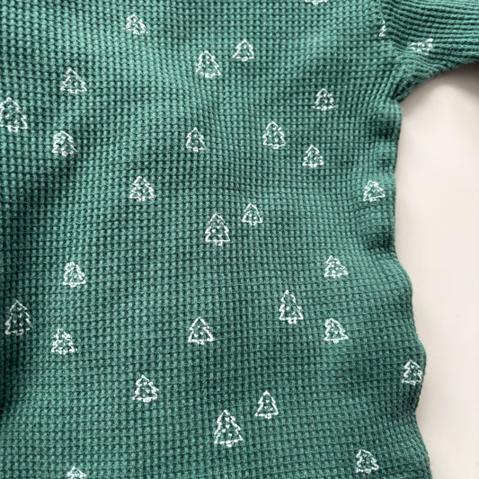 Green Tree Waffle Pajamas (2T)