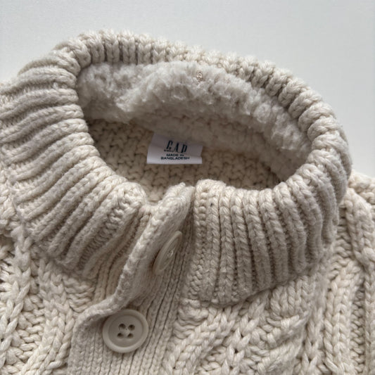 Cream Cable Knit Sweater (2T)