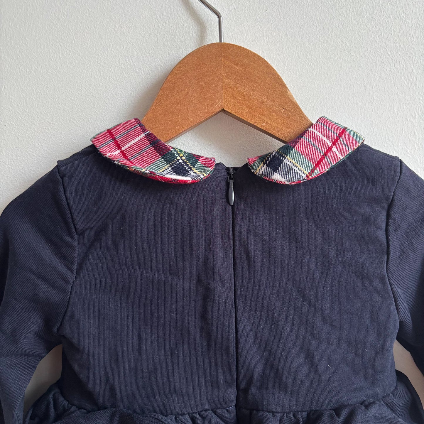 Navy Plaid Dress (24M)