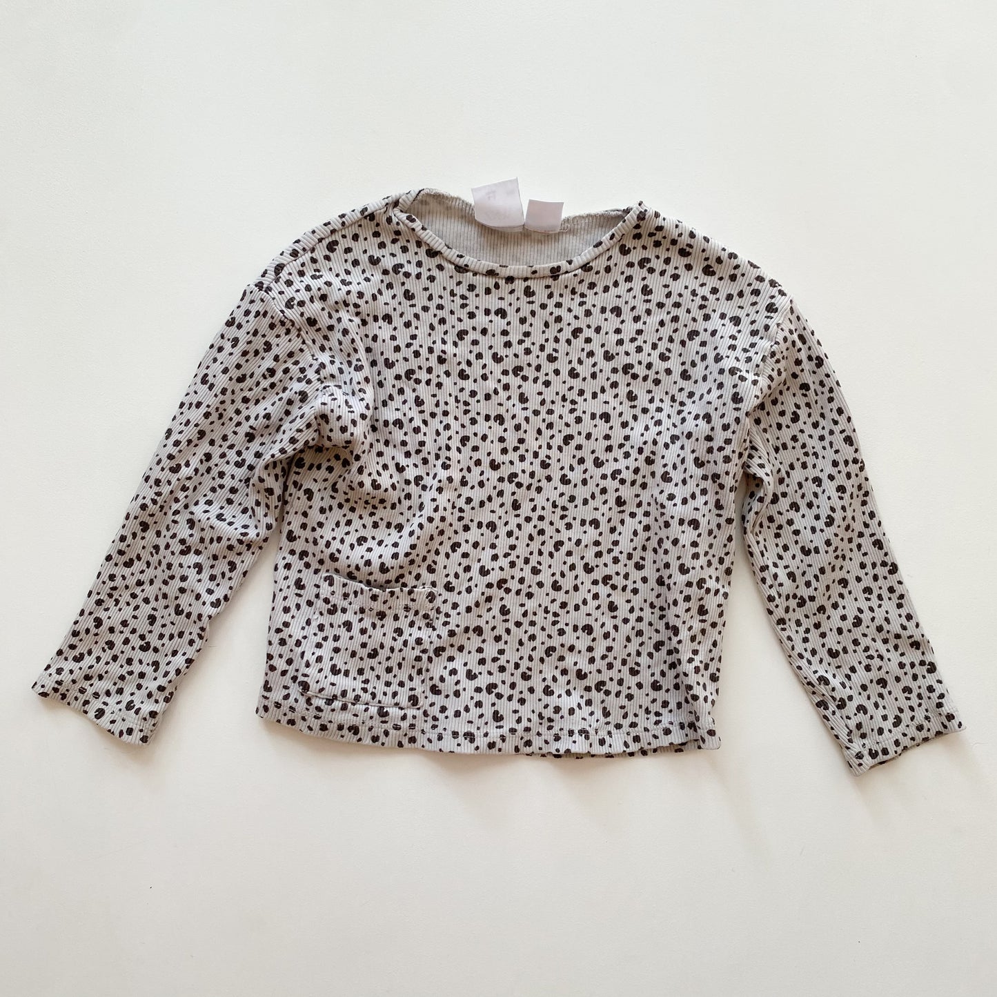 Cheetah Print Shirt w/ Front Pocket (4-5Y)