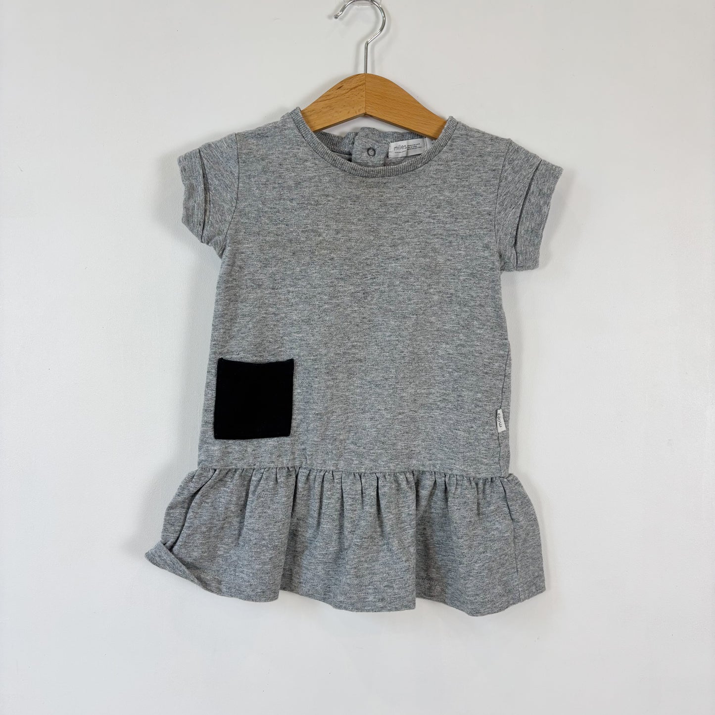 Grey Pocket Dress (12-18M)