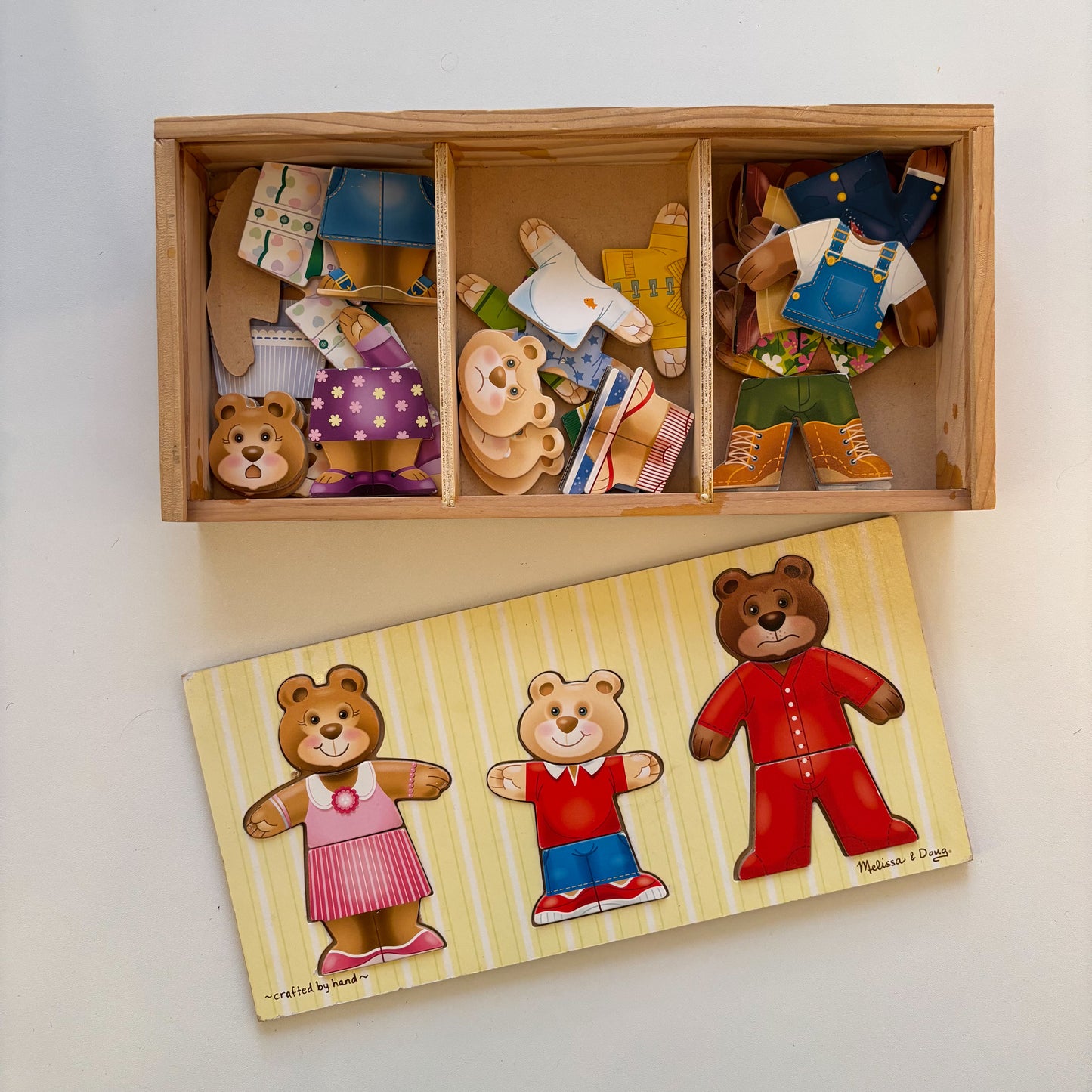 Wooden Bear Dress-Up Puzzle