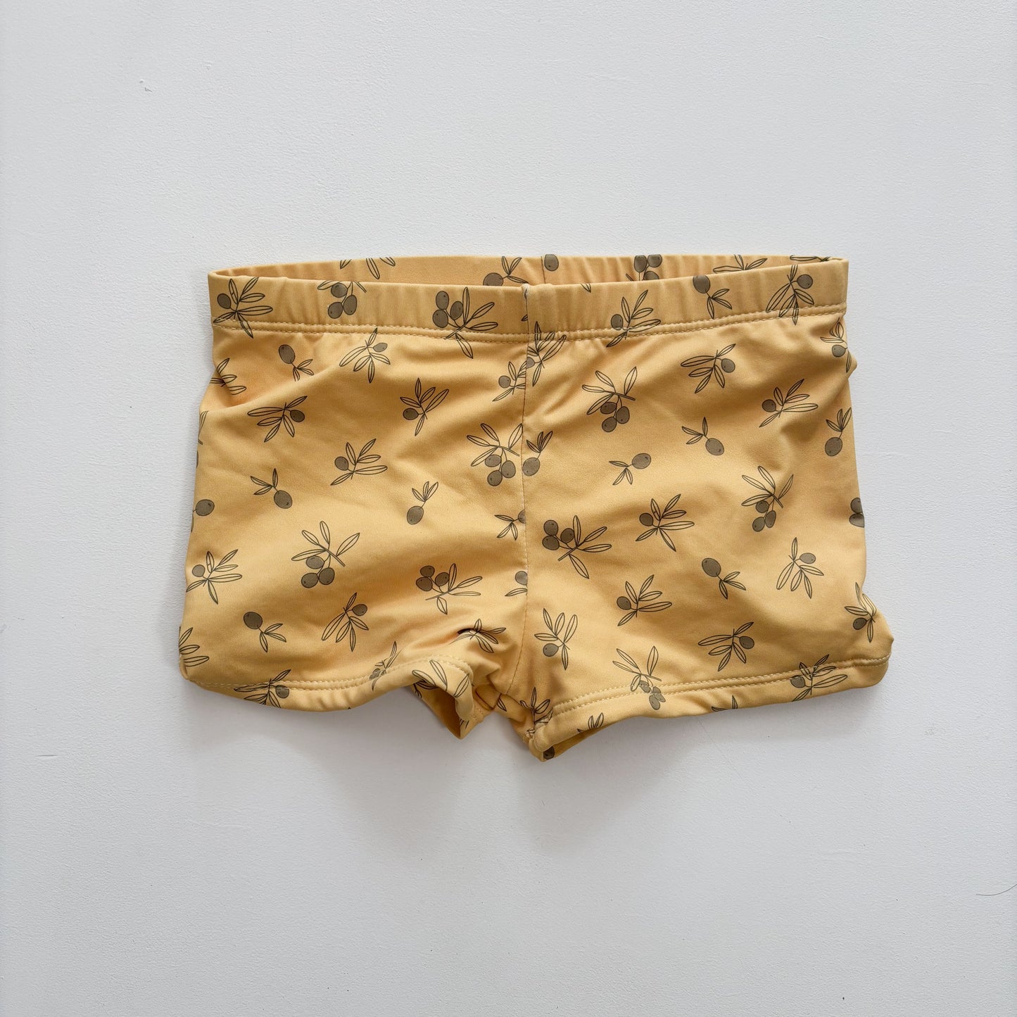 Yellow Olive Print Swim Bottoms (4-5Y)