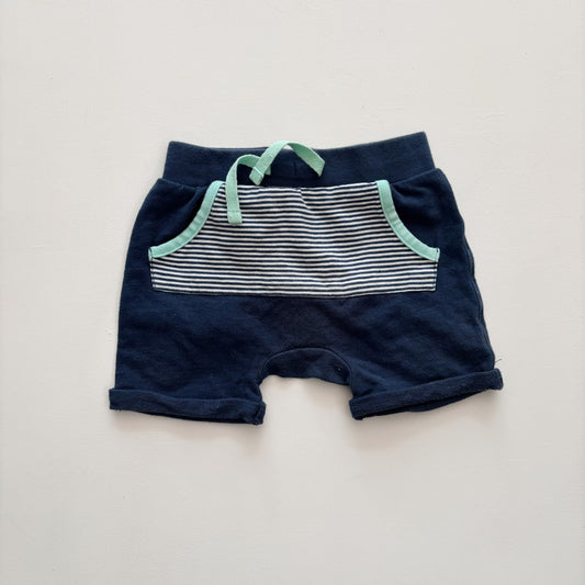 Blue Pocket Shorts (3-6M)