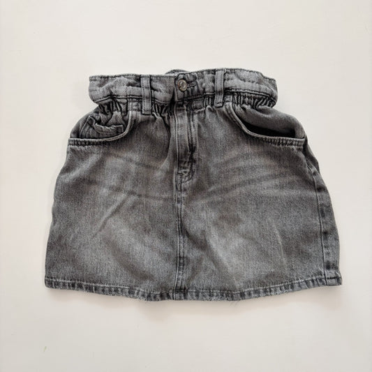 Paperbag Grey Denim Skirt (11-12Y)