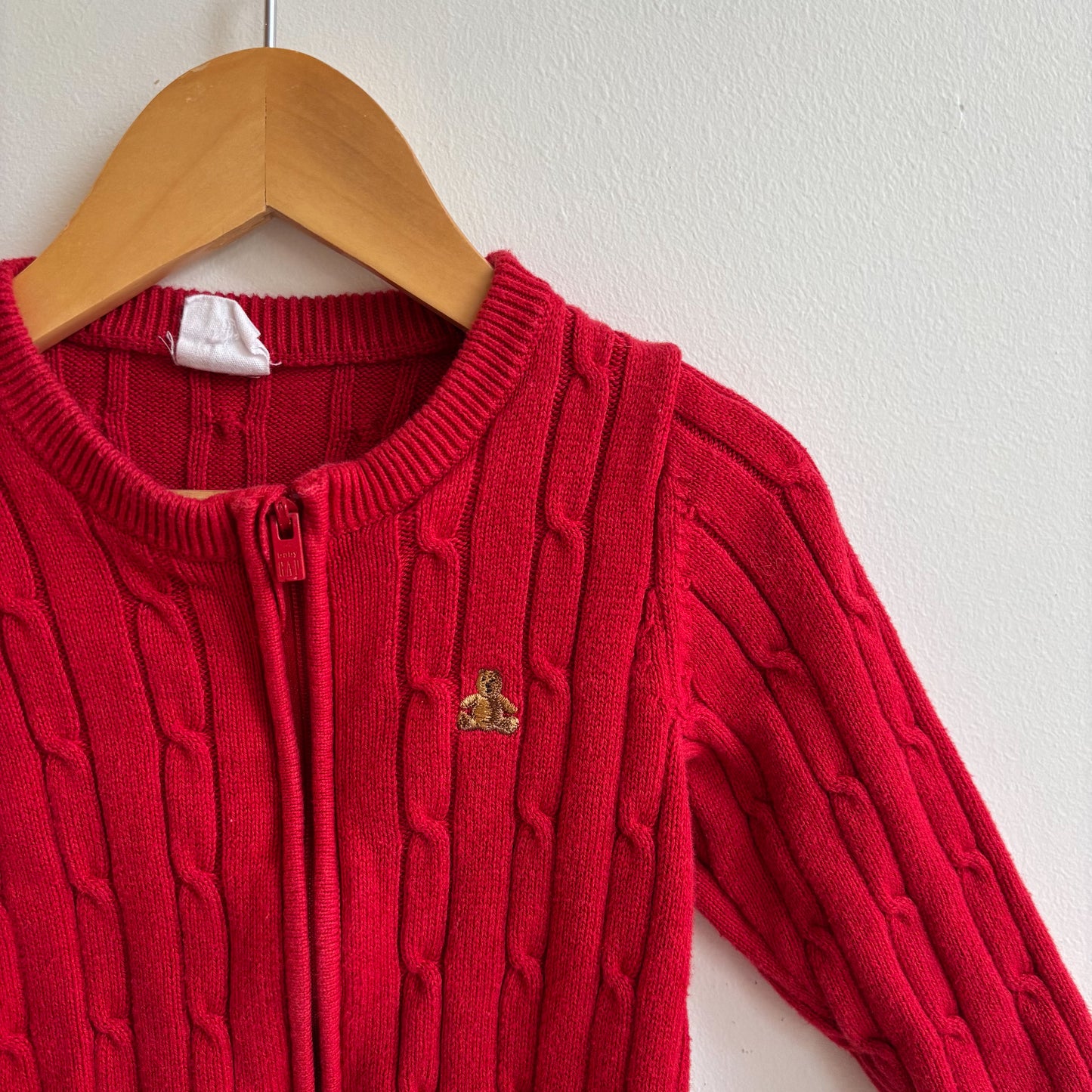 Red Knit Romper (12-18M)