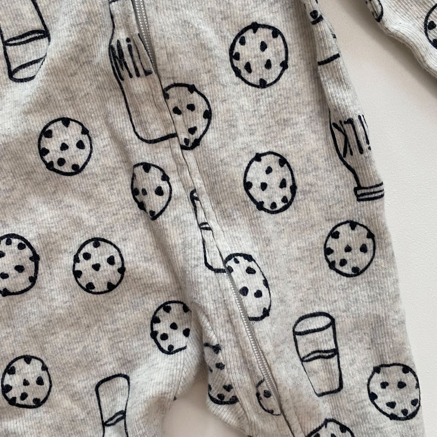 Ribbed Milk + Cookies Sleeper (NB)