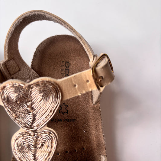Gold Heart Detail Sandals (EU27/10-10.5C)