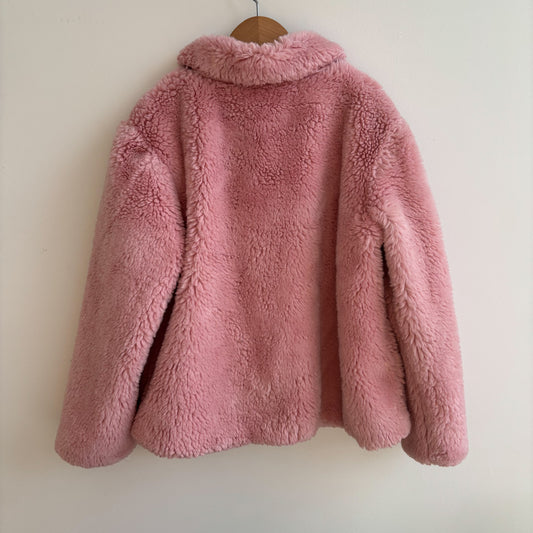 Pink Faux Fur Coat (8Y)