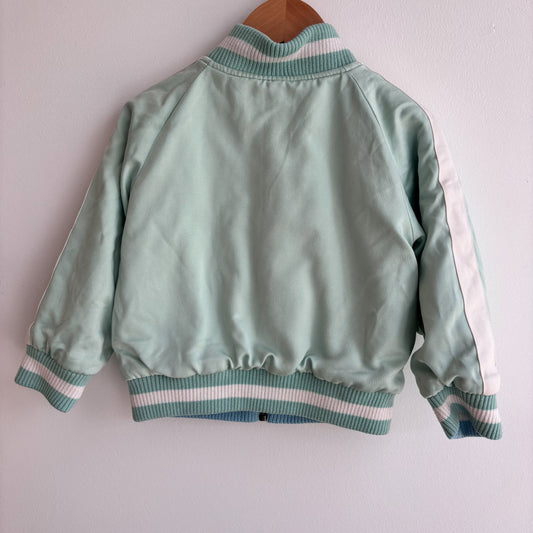Embroidered Satin Bomber Jacket (3T)