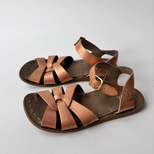Gold Leather Sandals (11C)