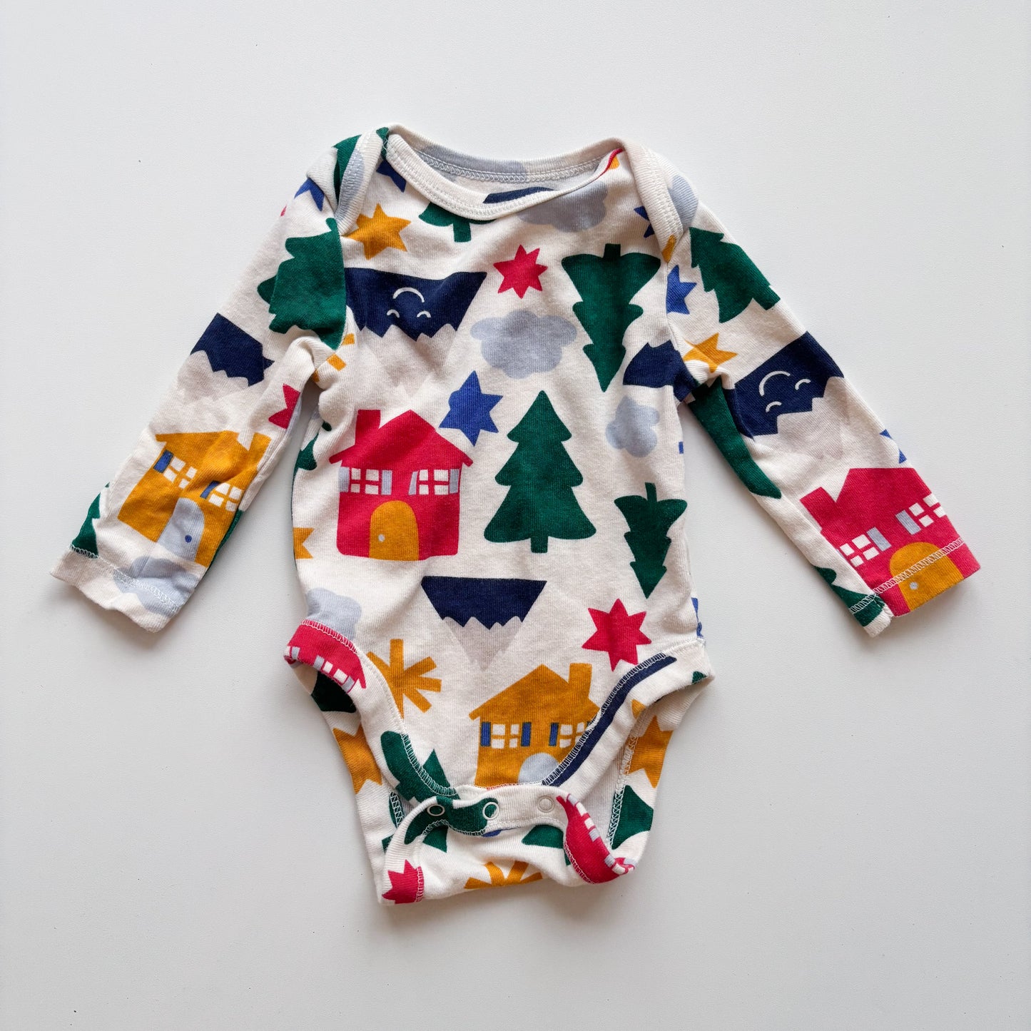 Patterned Bodysuit (0-3M)