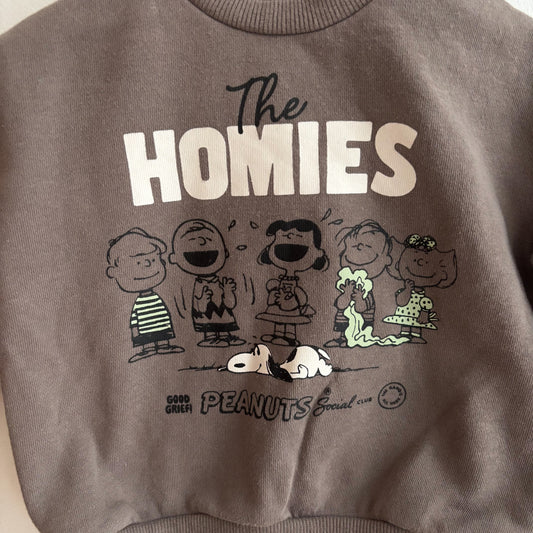Grey Character Crewneck (3-6M)