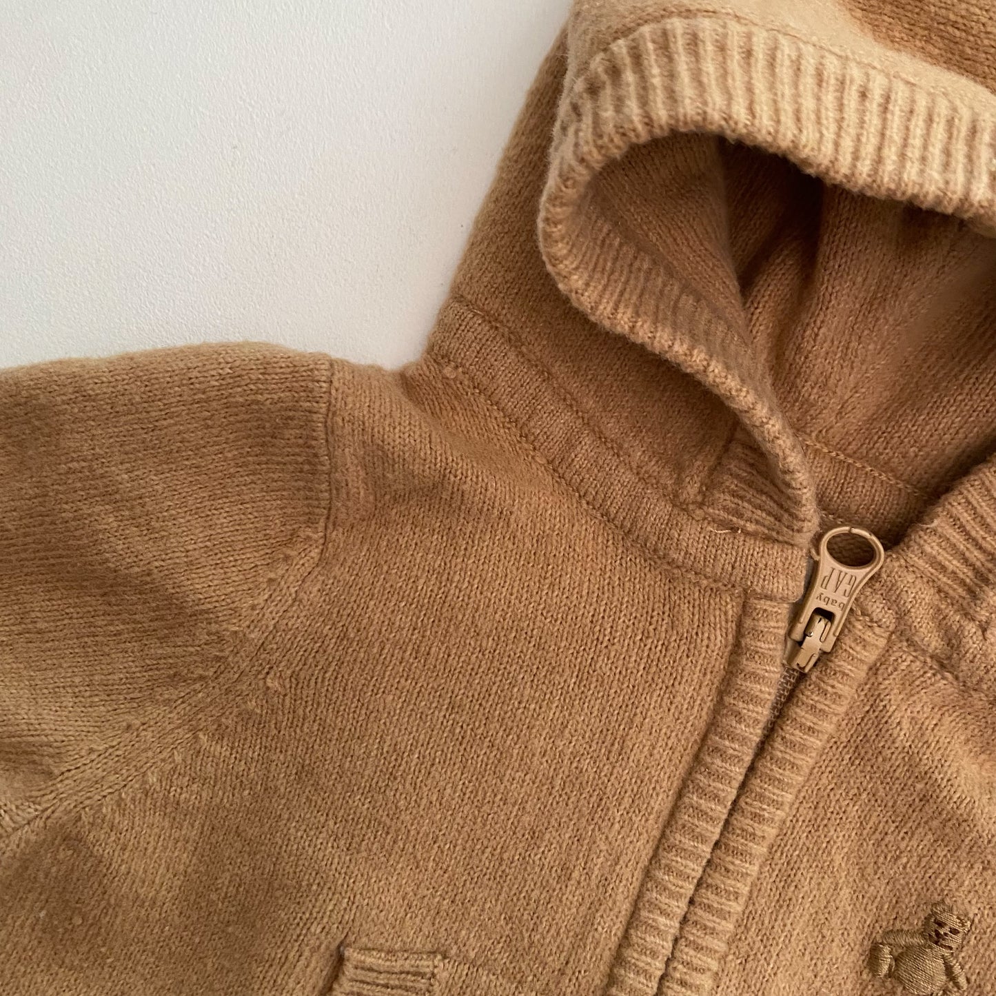 Soft Brown Zip Sweater (3-6M)