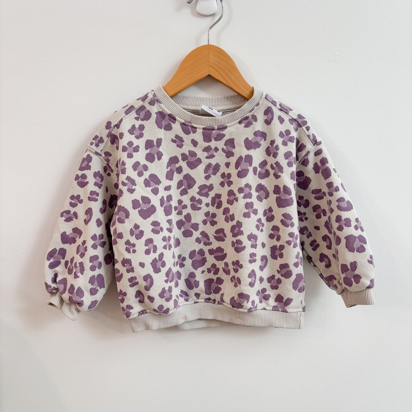 PLAY - Purple Animal Print Sweatshirt (12-18M)