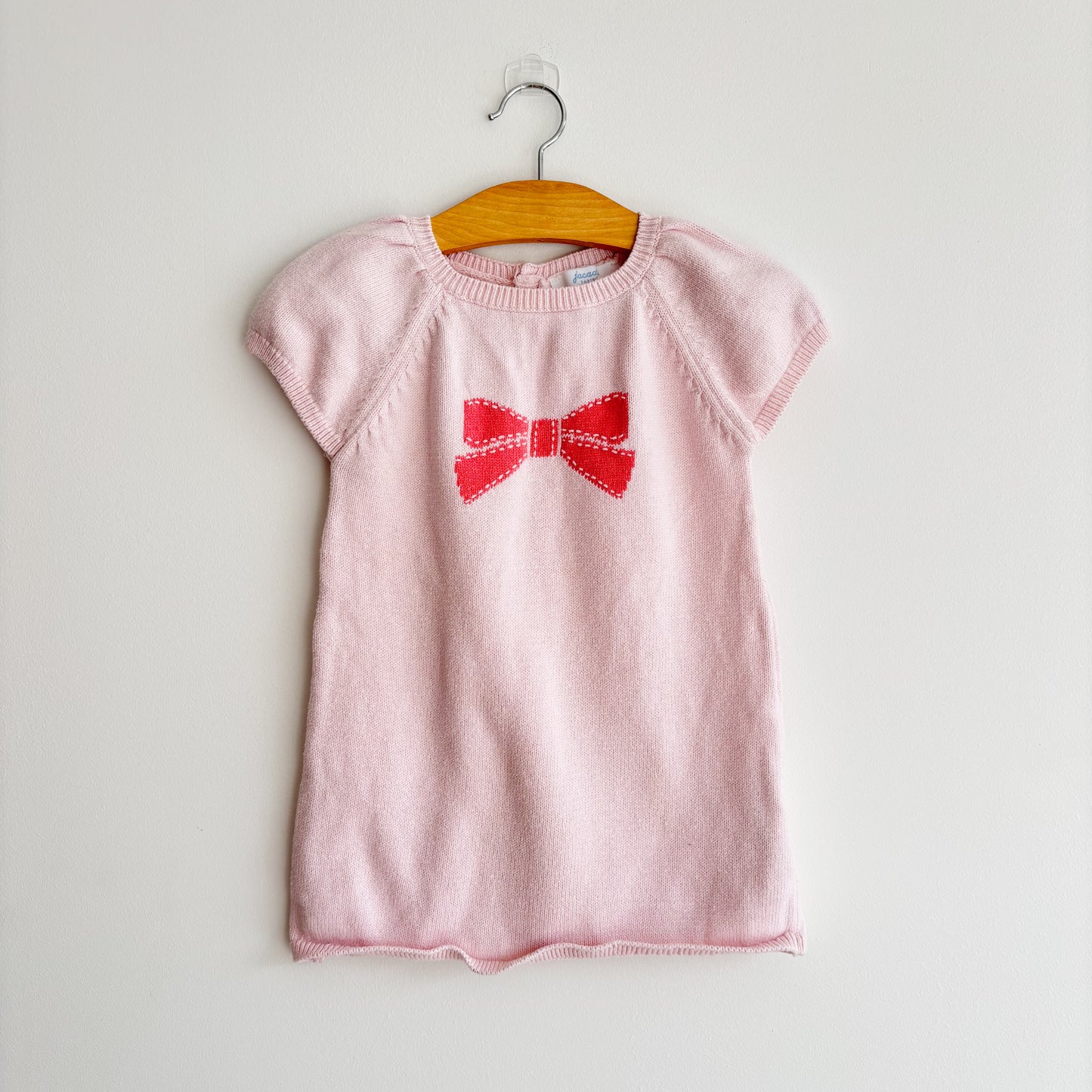 Pink Bow Sweater Dress (12M)