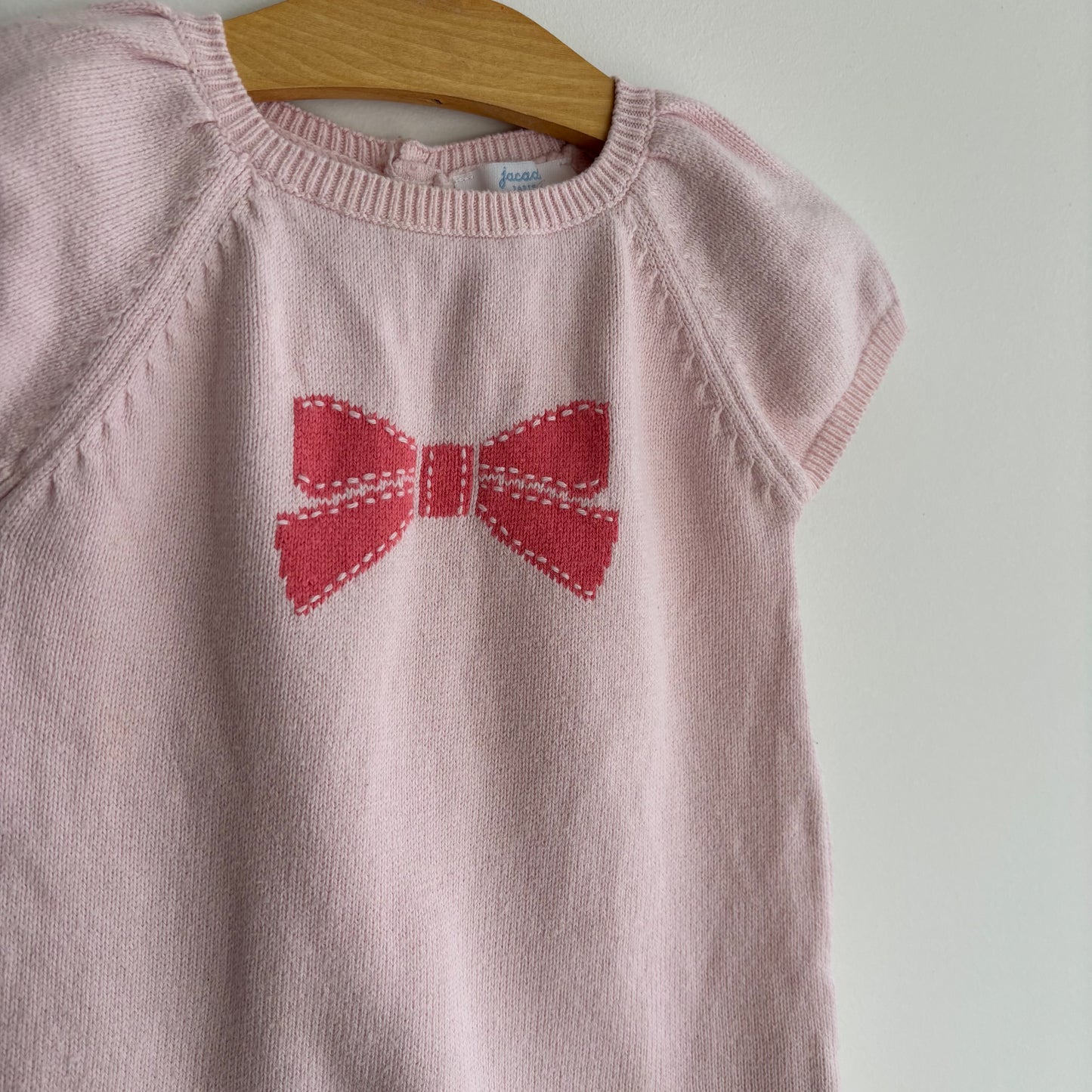 Pink Bow Sweater Dress (12M)