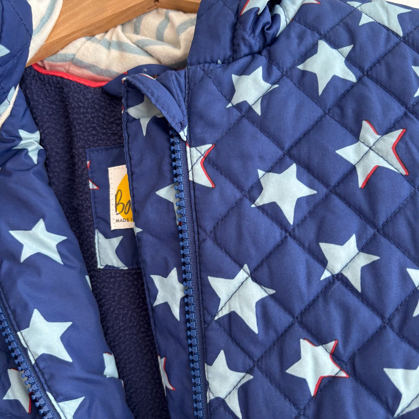 Quilted Star Print Jacket (3-4Y)