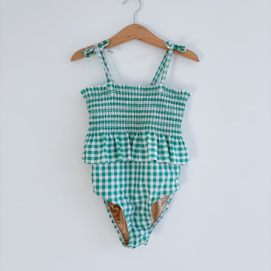 Green Gingham Swim Suit (5T)