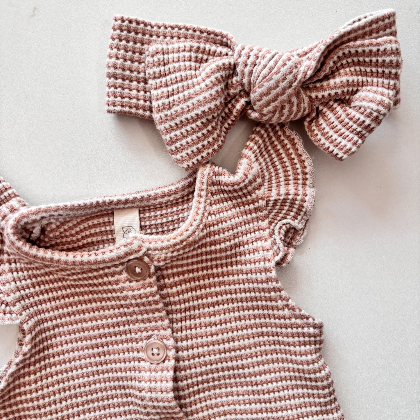 Woven Striped Romper (6-9M)